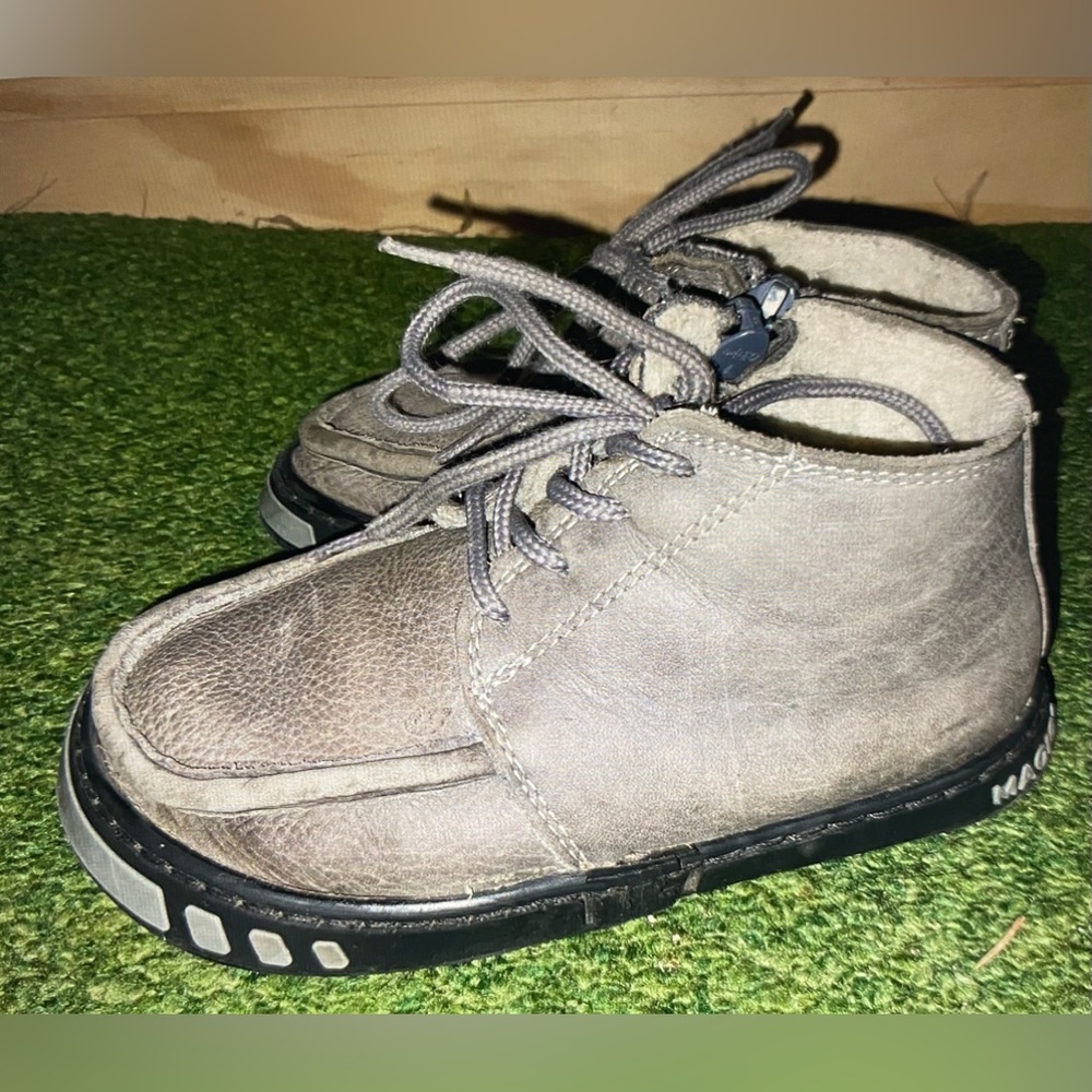 Magical toddler leather & wool shoes made in Poland minimalist shoe bootie